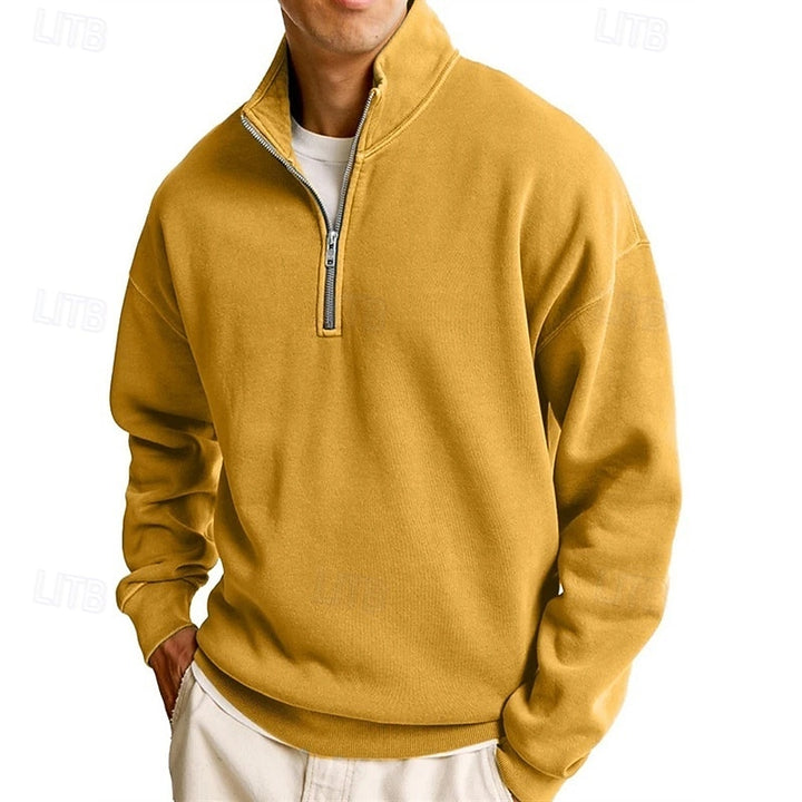 Sutton | Quarter-Zip Stand-Collar Sweatshirt