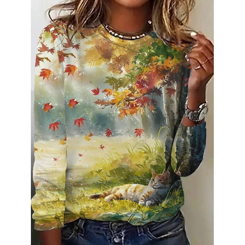Katherine | Vintage Botanical Print Top