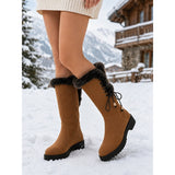 Meredith | Fur-Trimmed Knee-High Winter Boots