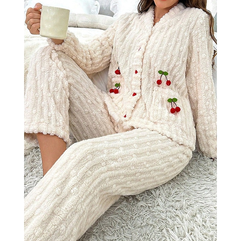 Delilah | Cosy Cherry Two-Piece Set