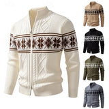Marlon | Nordic Zip-Up Knit Cardigan