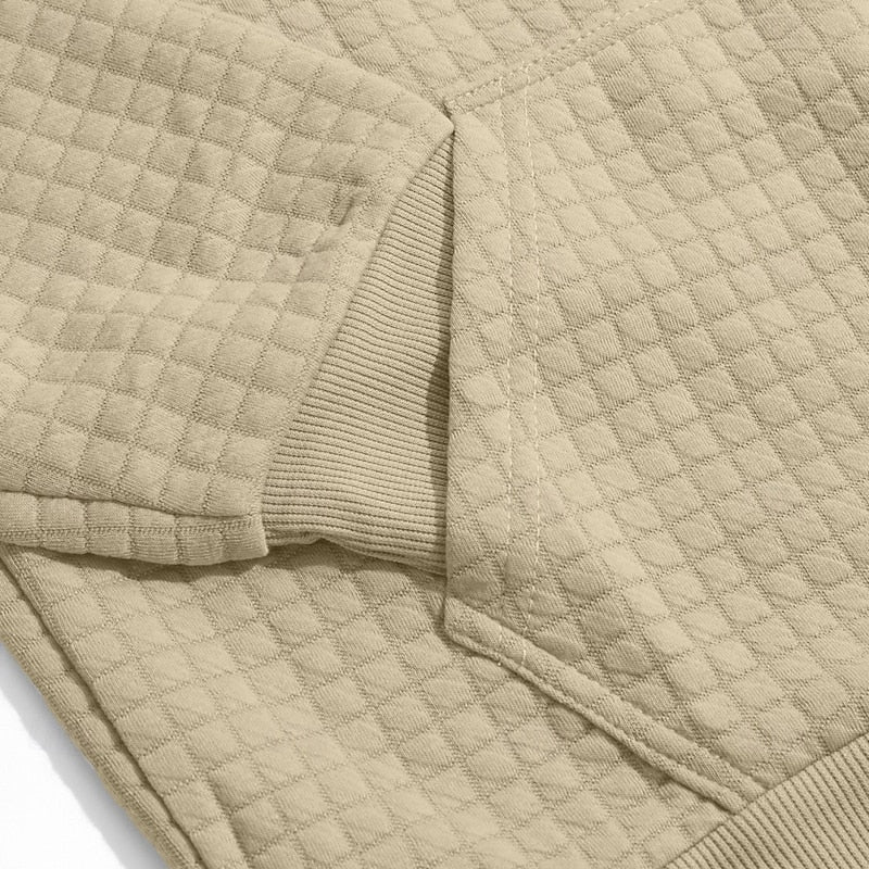 Merrick | Textured Hooded Pullover Hoodie