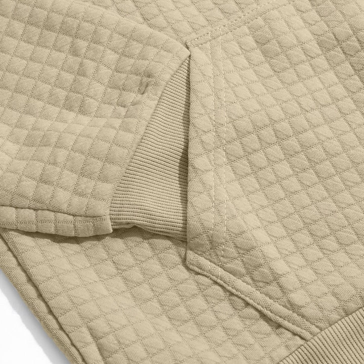 Merrick | Textured Hooded Pullover Hoodie