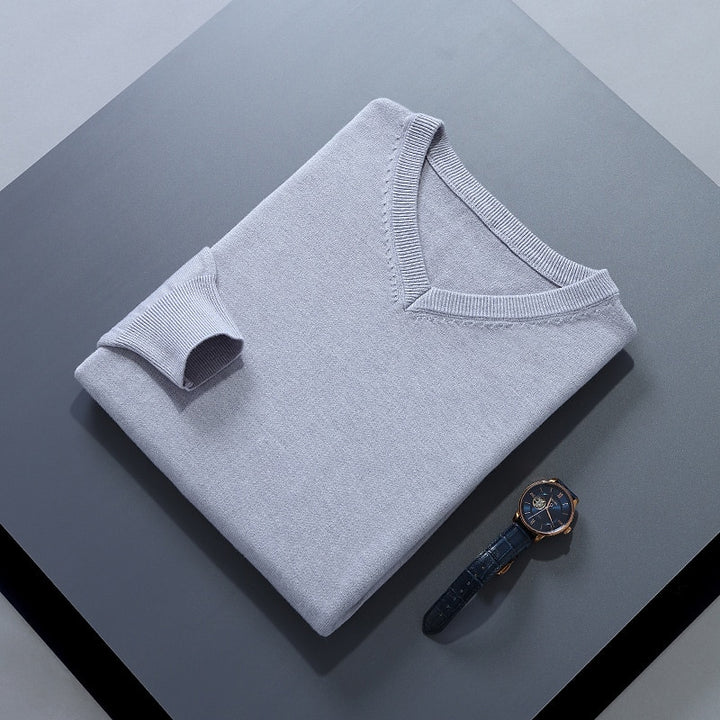 Damian | Refined V-Neck Jumper