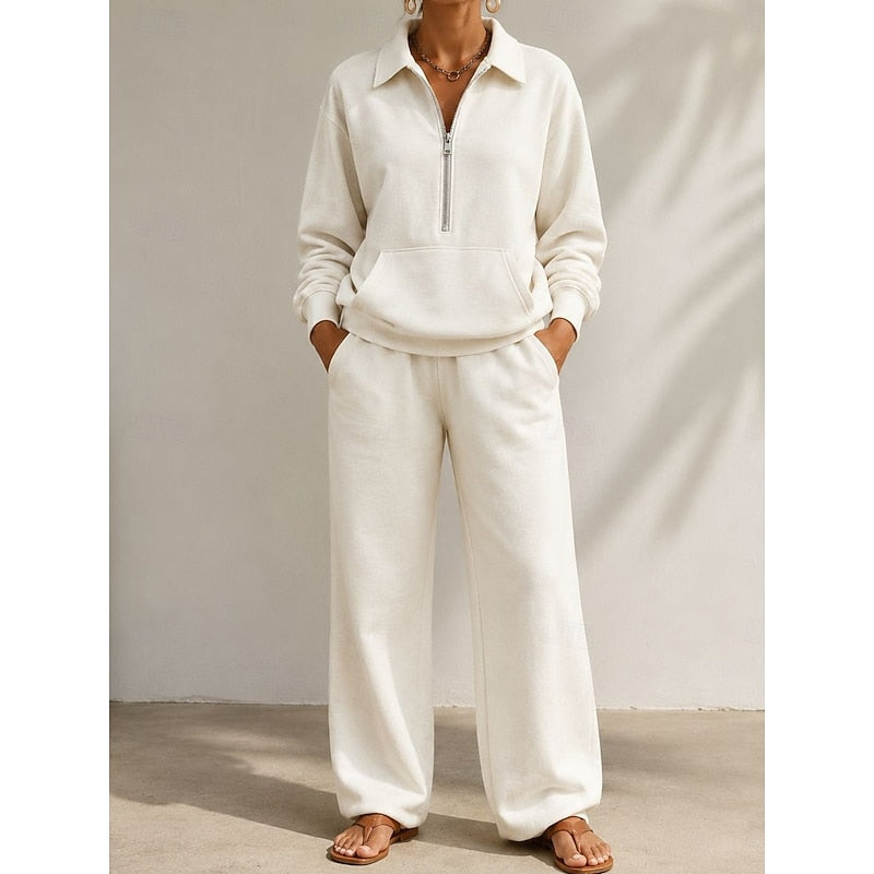 Beatrix | Relaxed Half-Zip Two-Piece Set