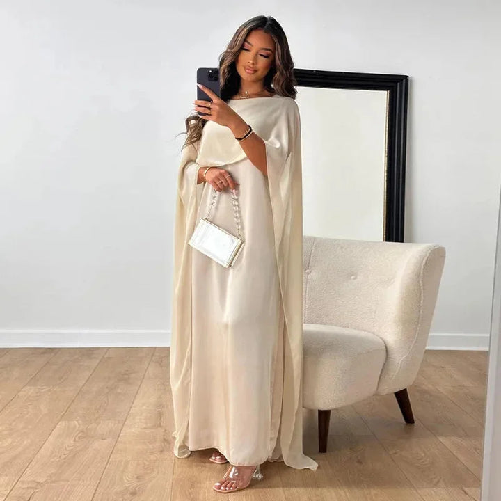 Rhianna | Stylish Long Cape Maxi Dress