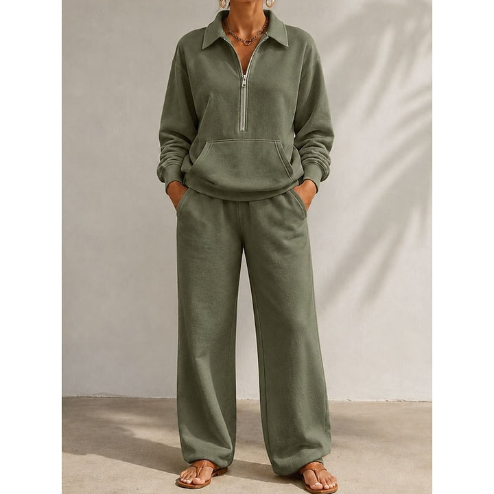 Beatrix | Relaxed Half-Zip Two-Piece Set