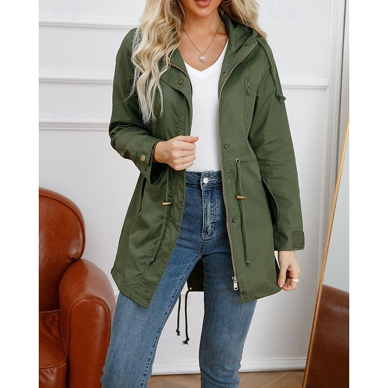 Matilda | Hooded Longline Utility Coat