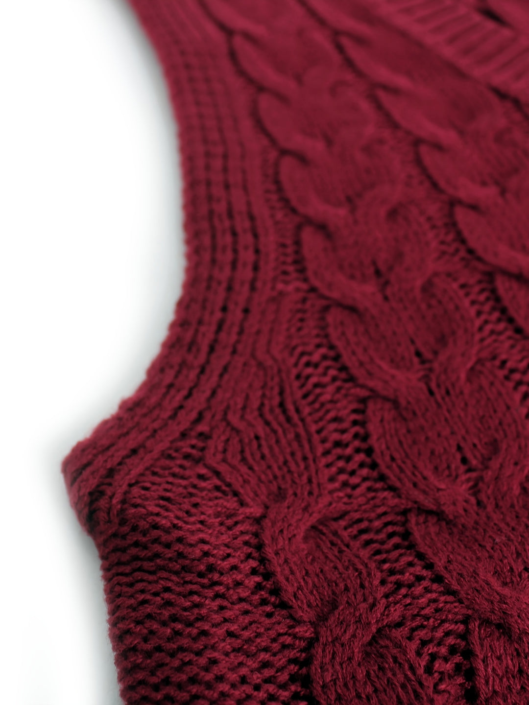 Colleen | Cable-Knit V-Neck Sweater Vest