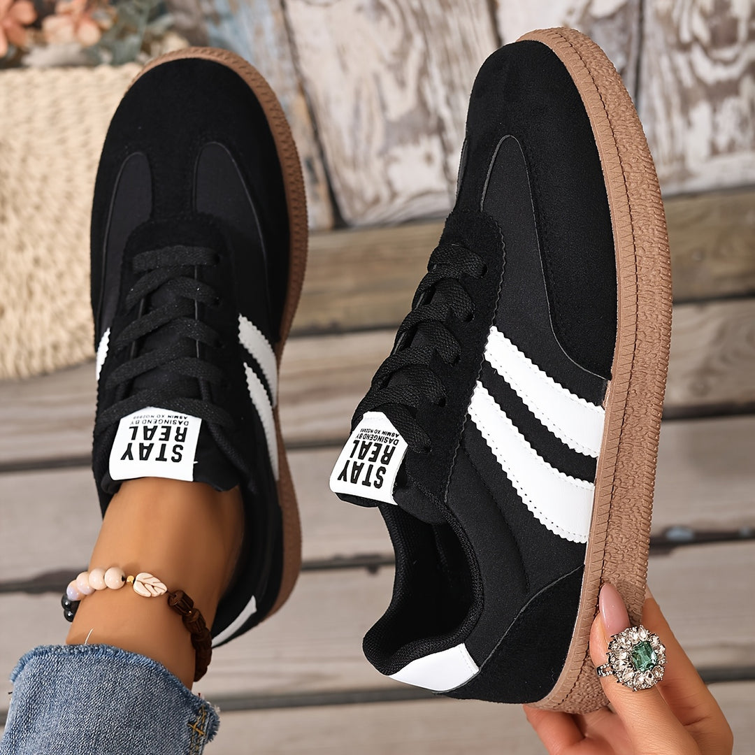 Sienna | Classic Striped Sneakers
