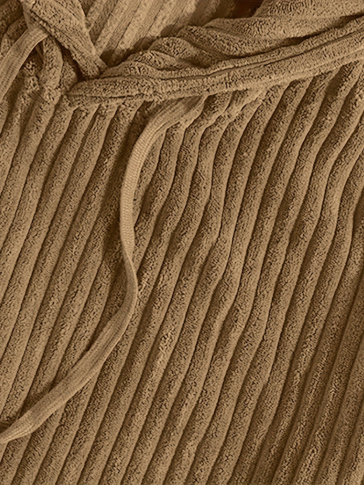 Lawrence | Ribbed Textured Hoodie