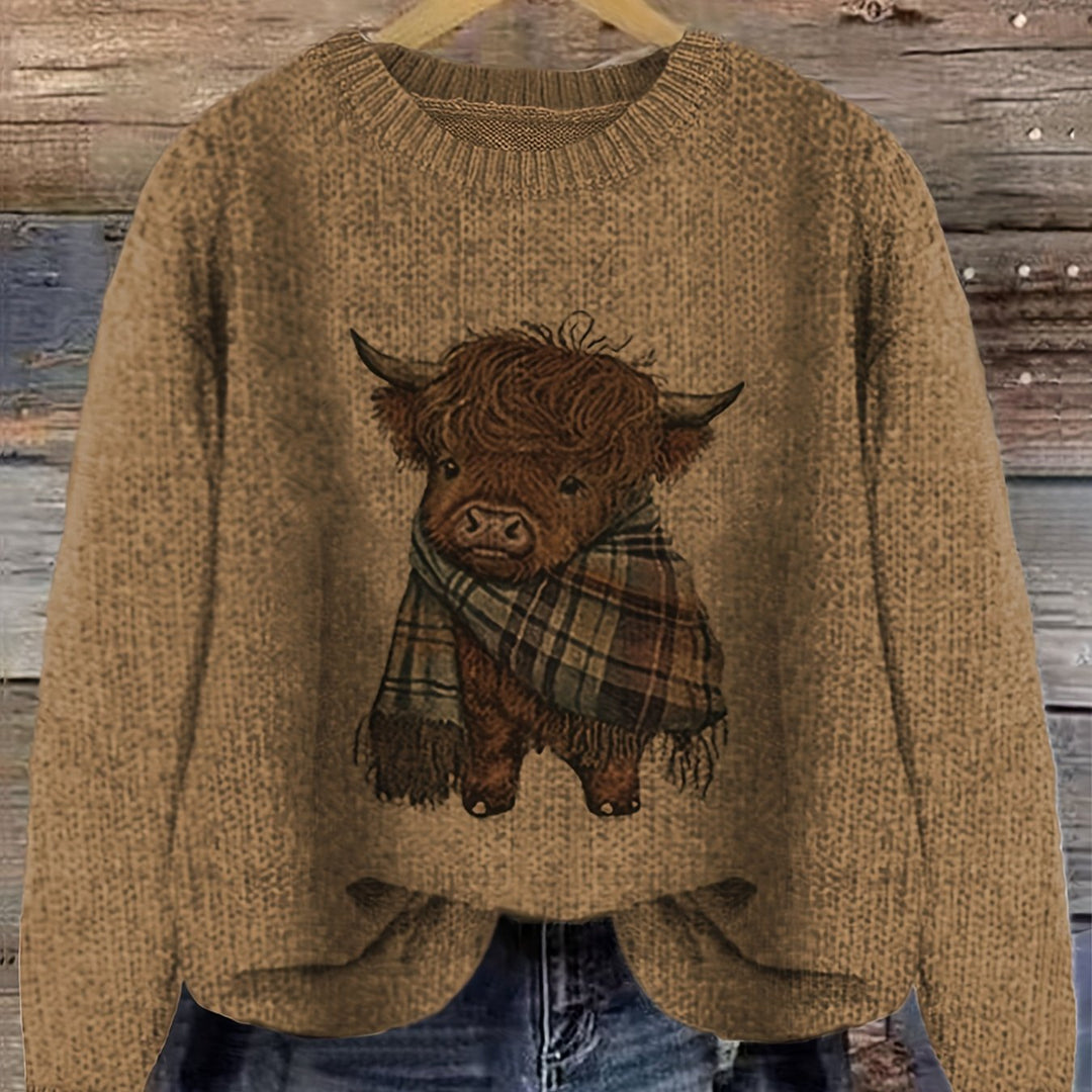 Bonnie | Cosy Highland Cow Pullover