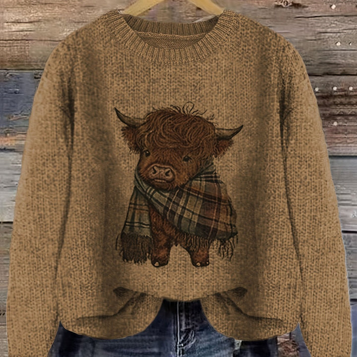 Bonnie | Cosy Highland Cow Pullover