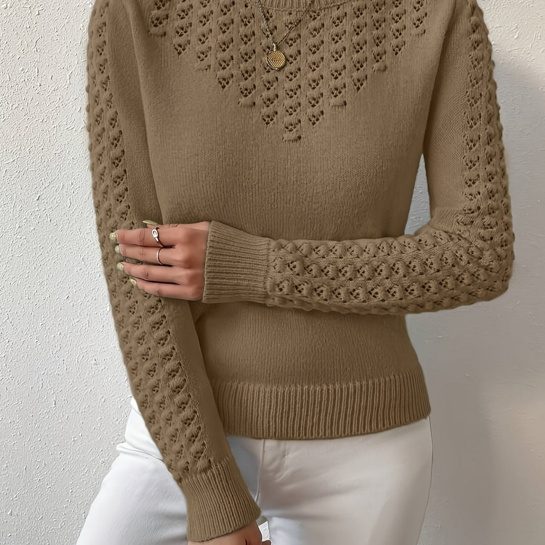 Lorena | Pointelle Knit Sweater