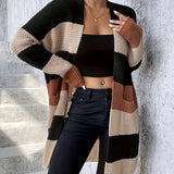 Bronwyn | Colour-Block Longline Cardigan