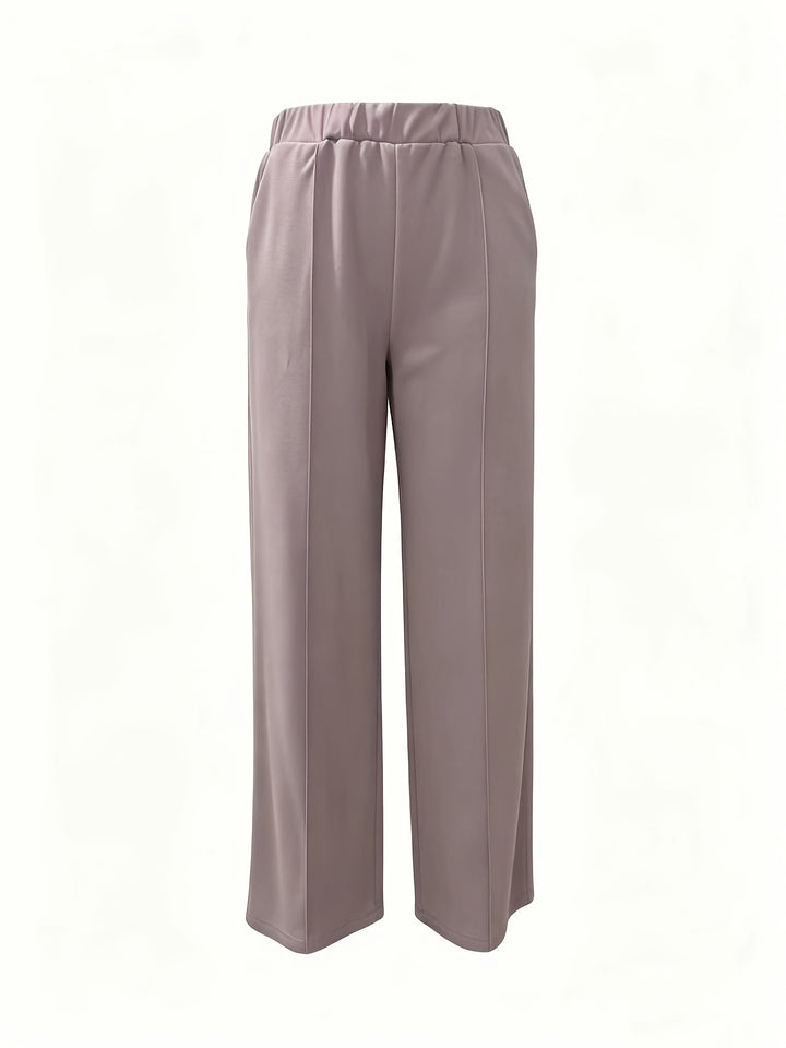 Marlene | High-Waisted Straight-Leg Trousers