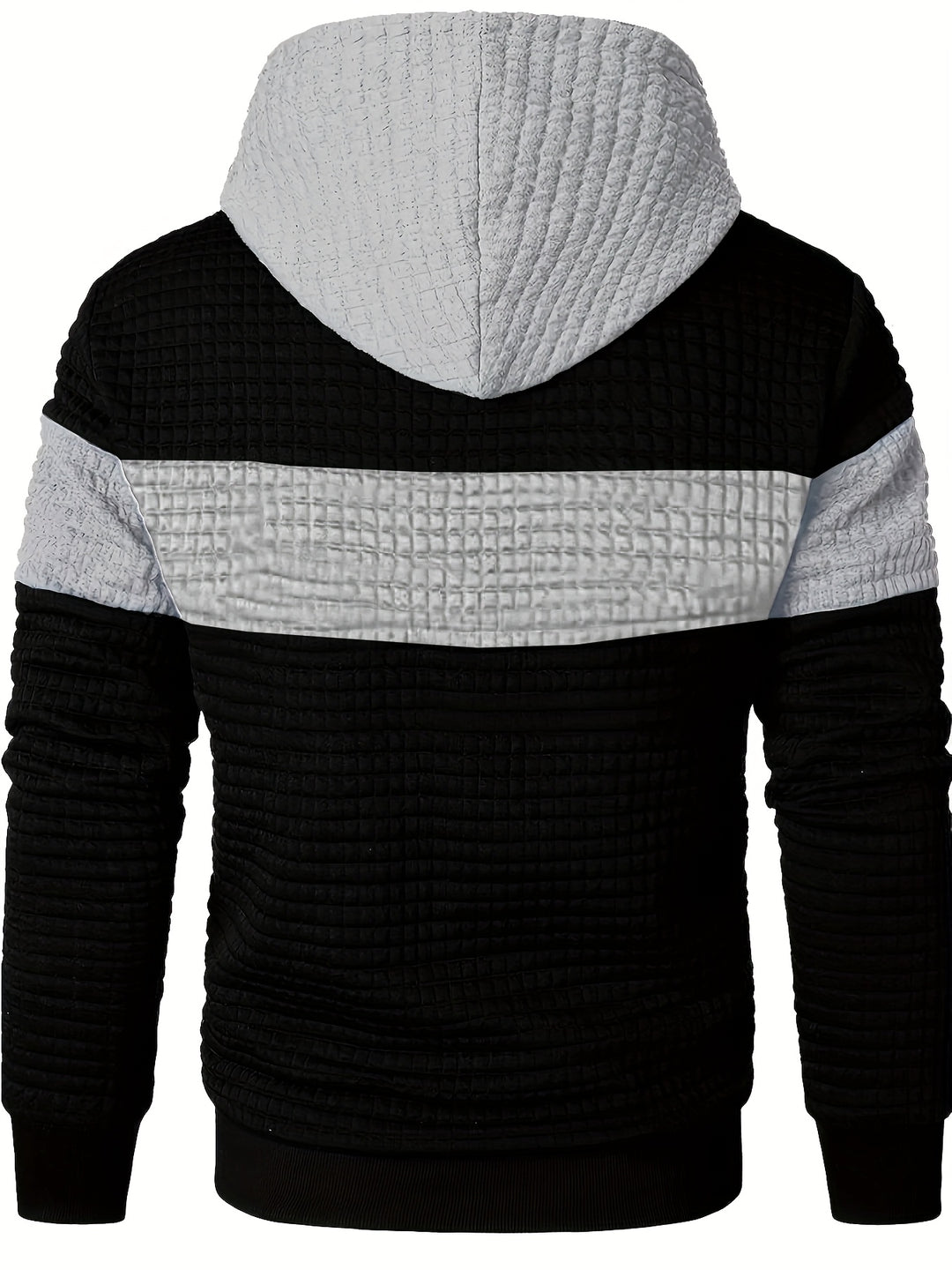 Rutherford | Textured Colour-Block Hoodie