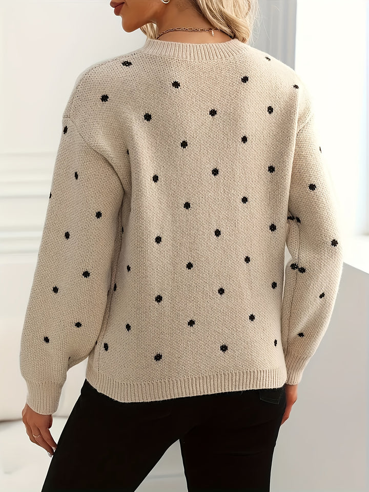Annette | Dotted Crew-Neck Jumper