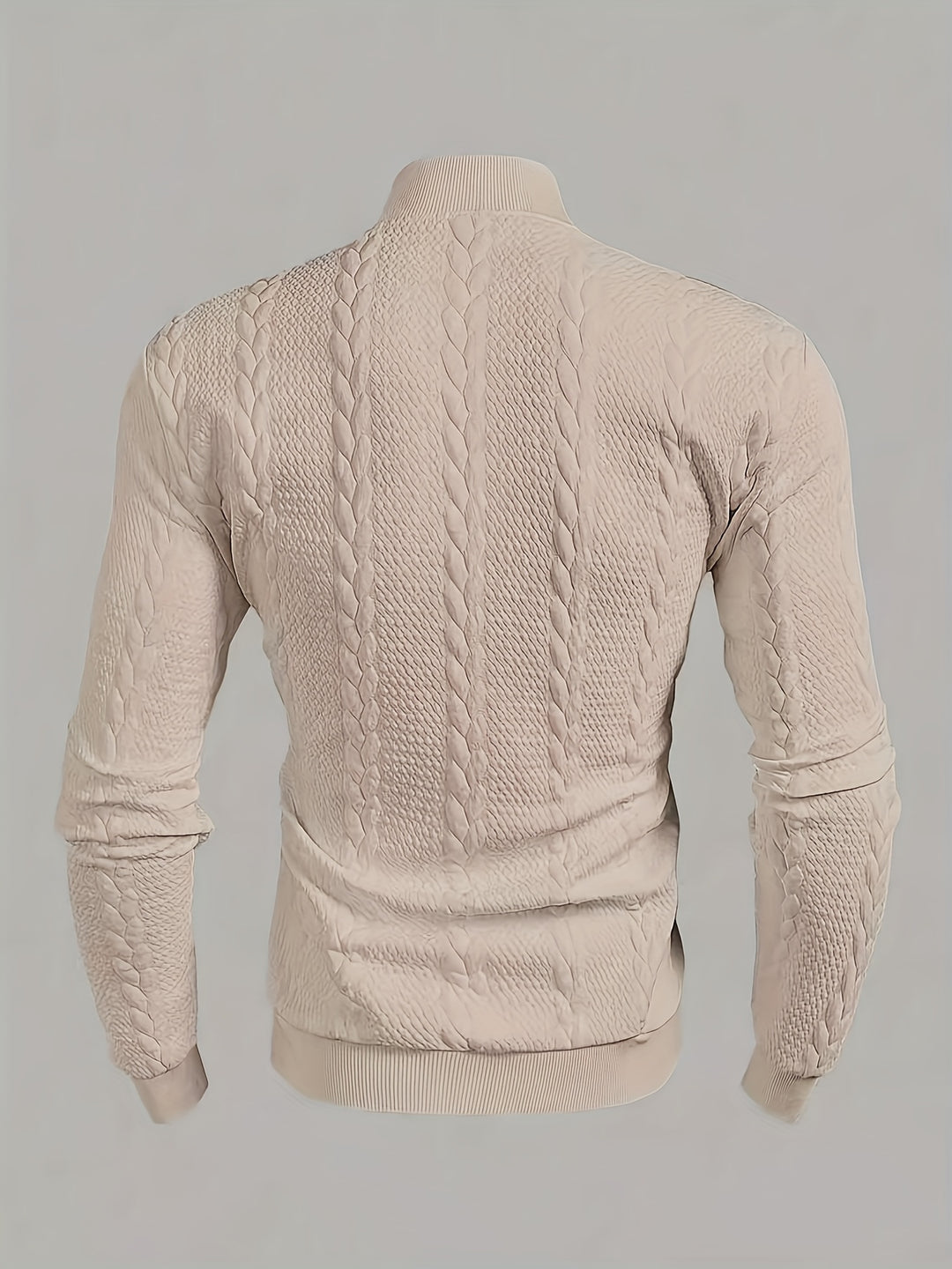 Brennan | Textured High-Neck Sweatshirt