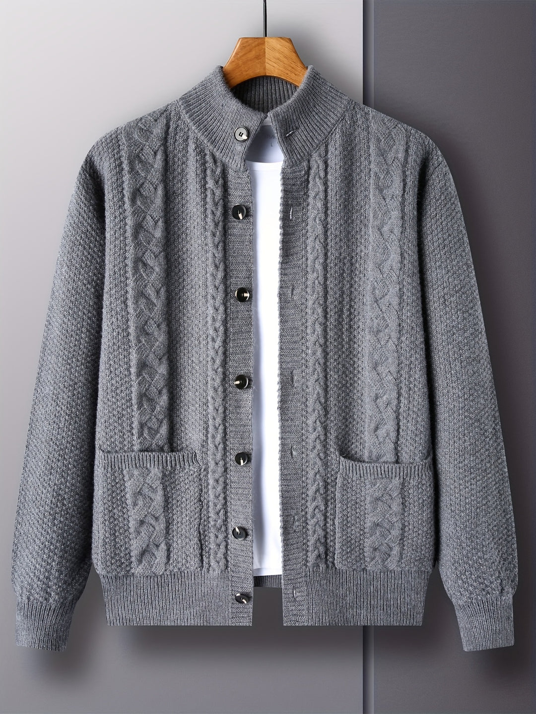 Percival | Textured Button-Front Cardigan