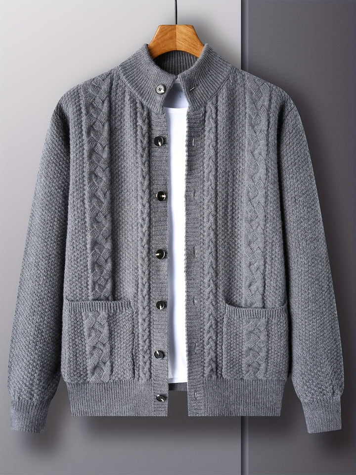 Percival | Textured Button-Front Cardigan