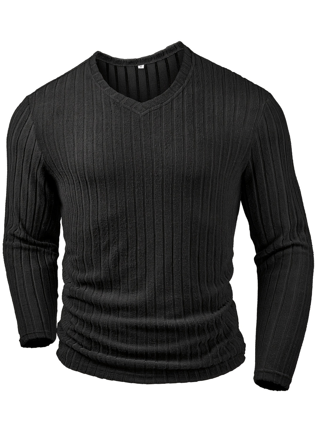 Bryce | Ribbed V-Neck Long Sleeve Top