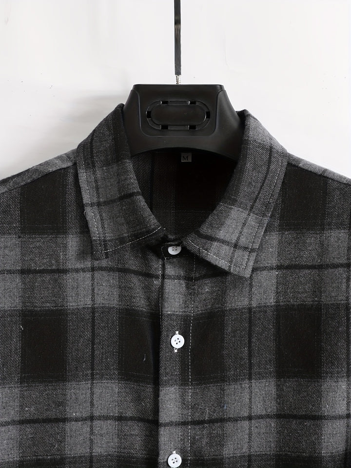 Clayton | Relaxed Checked Long-Sleeve Shirt