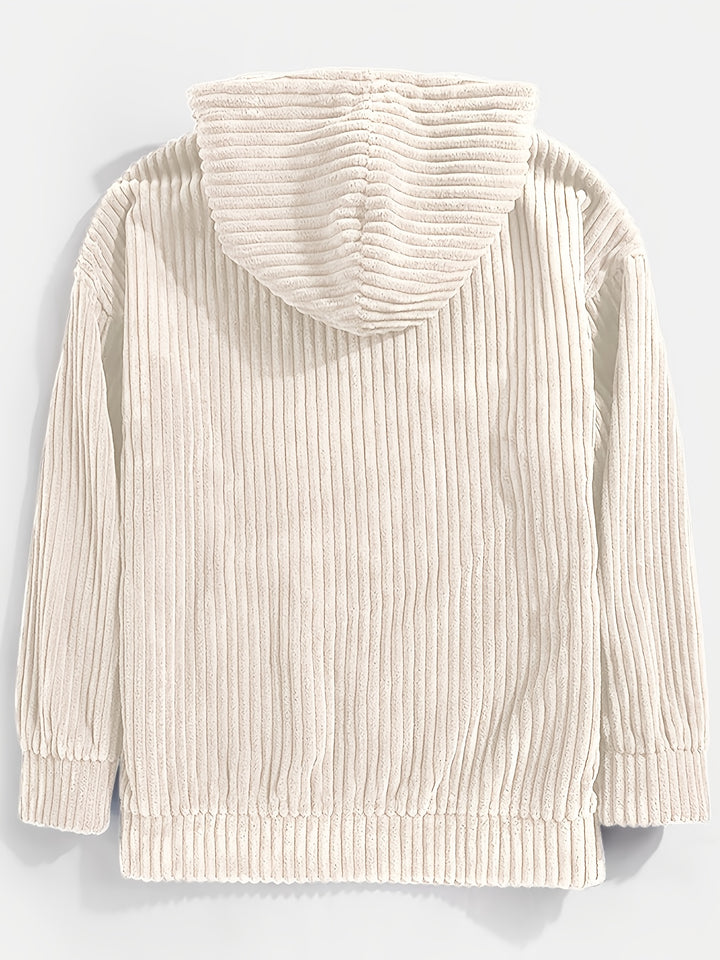 Lawrence | Ribbed Textured Hoodie