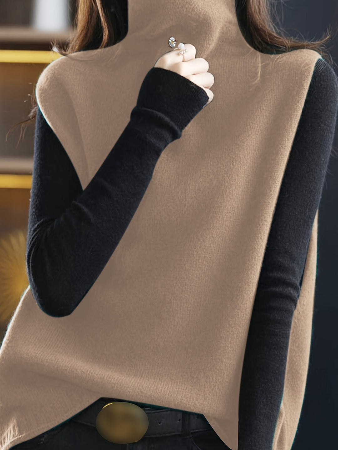 Imogen | High-Neck Sleeveless Vest