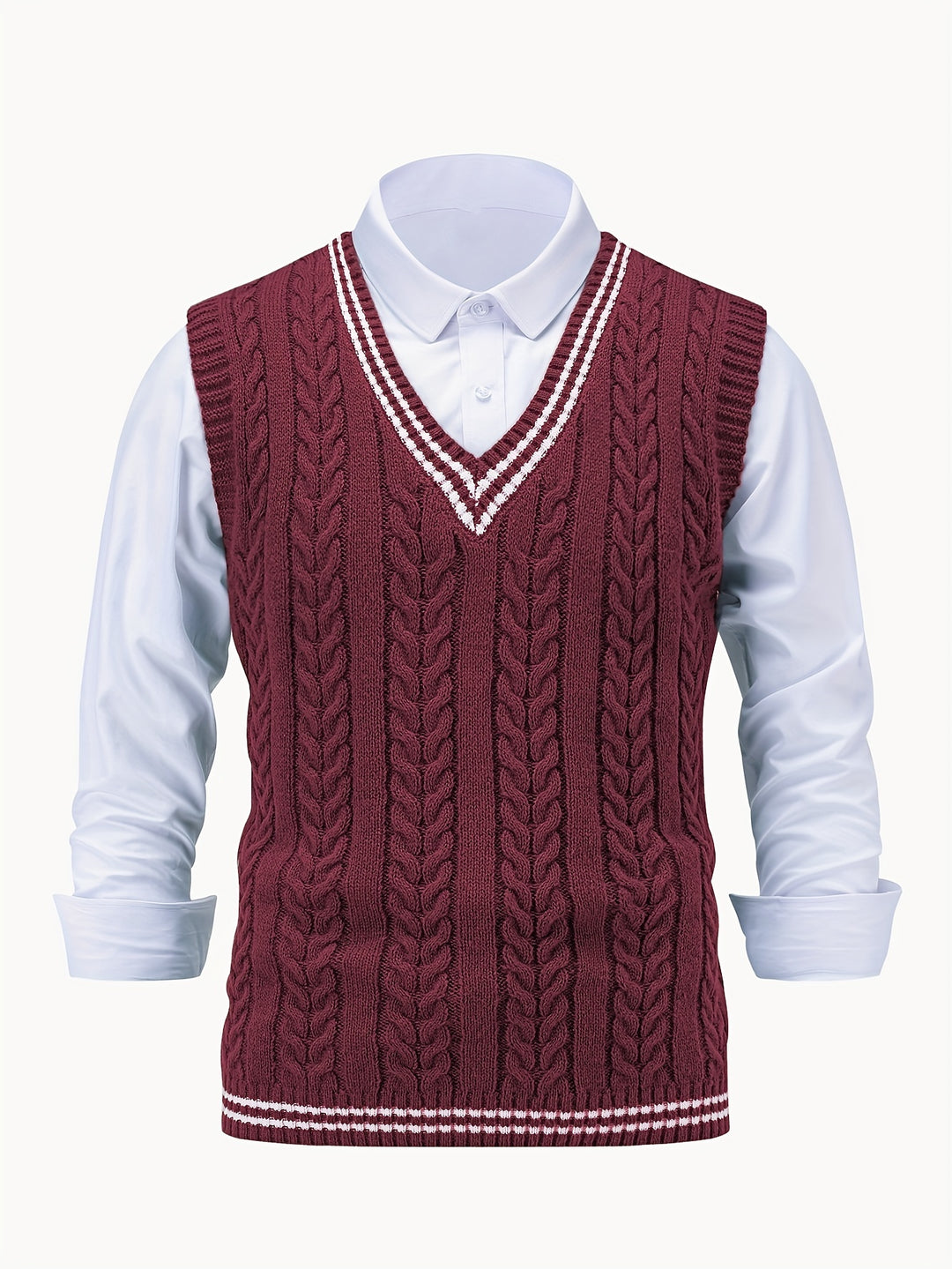 Lionel | Classic Cable-Knit Sweater Vest