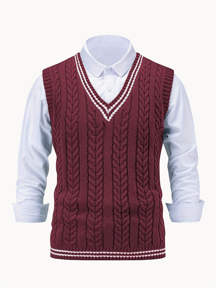 Lionel | Classic Cable-Knit Sweater Vest