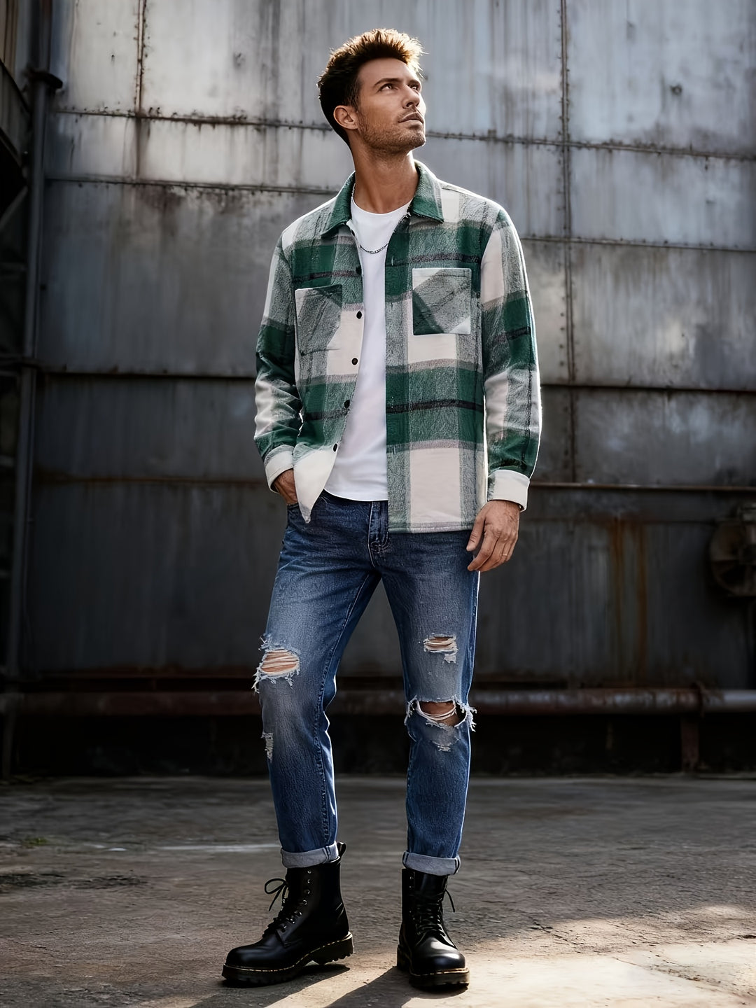 Wade | Rugged Checked Overshirt