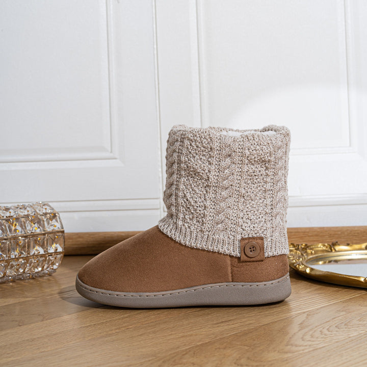 Marnah | Cosy Knit-Cuff House Boots