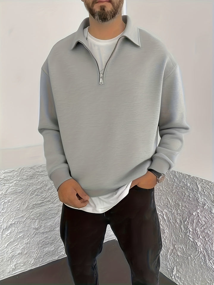 Gideon | Collared Half-Zip Sweatshirt