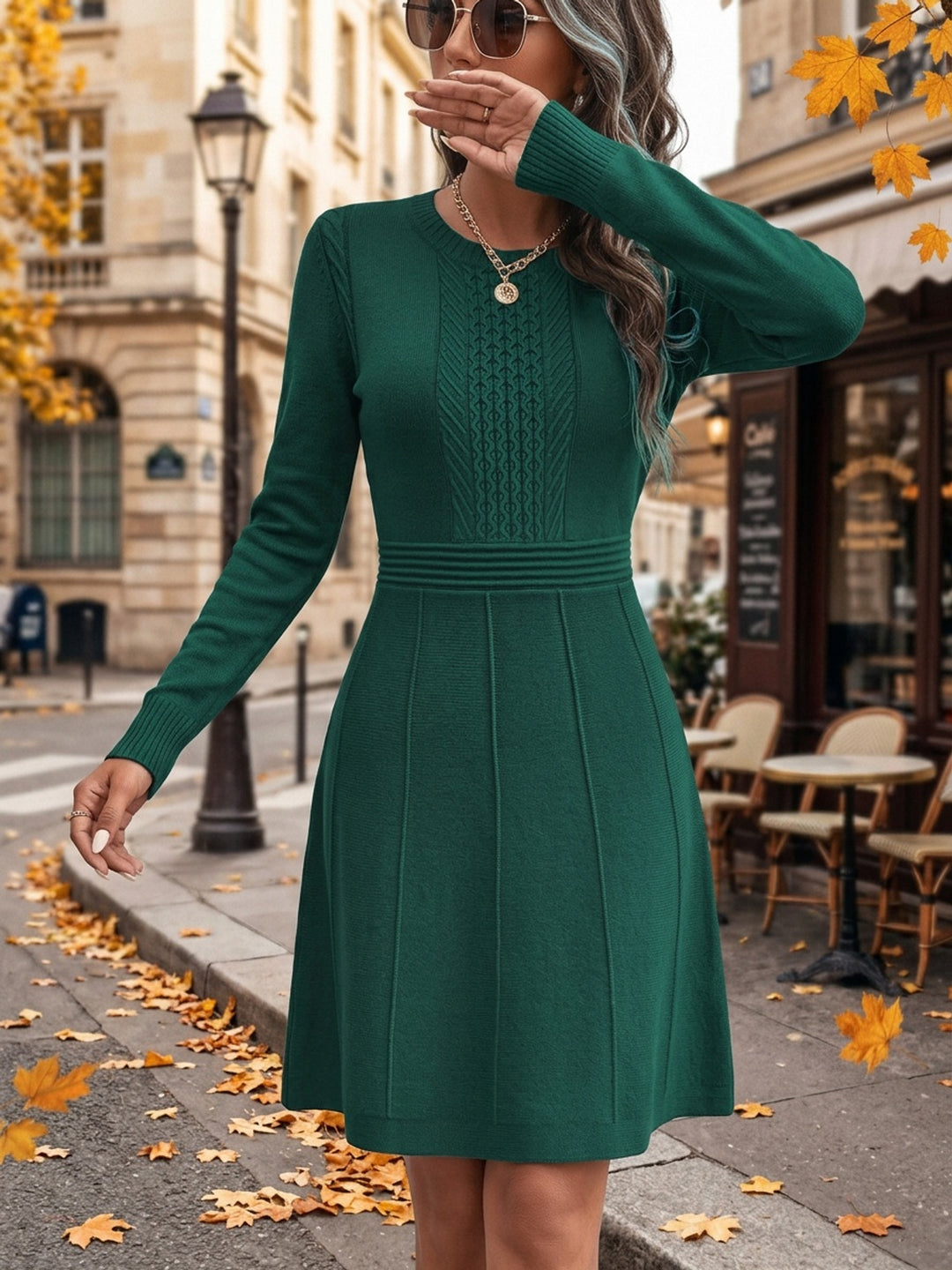 Rosalind | Elegant A-Line Knit Dress