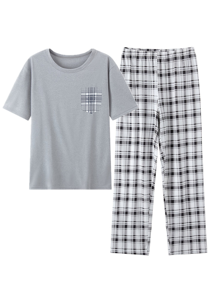 Miles | Relaxed Checked Two-Piece Set