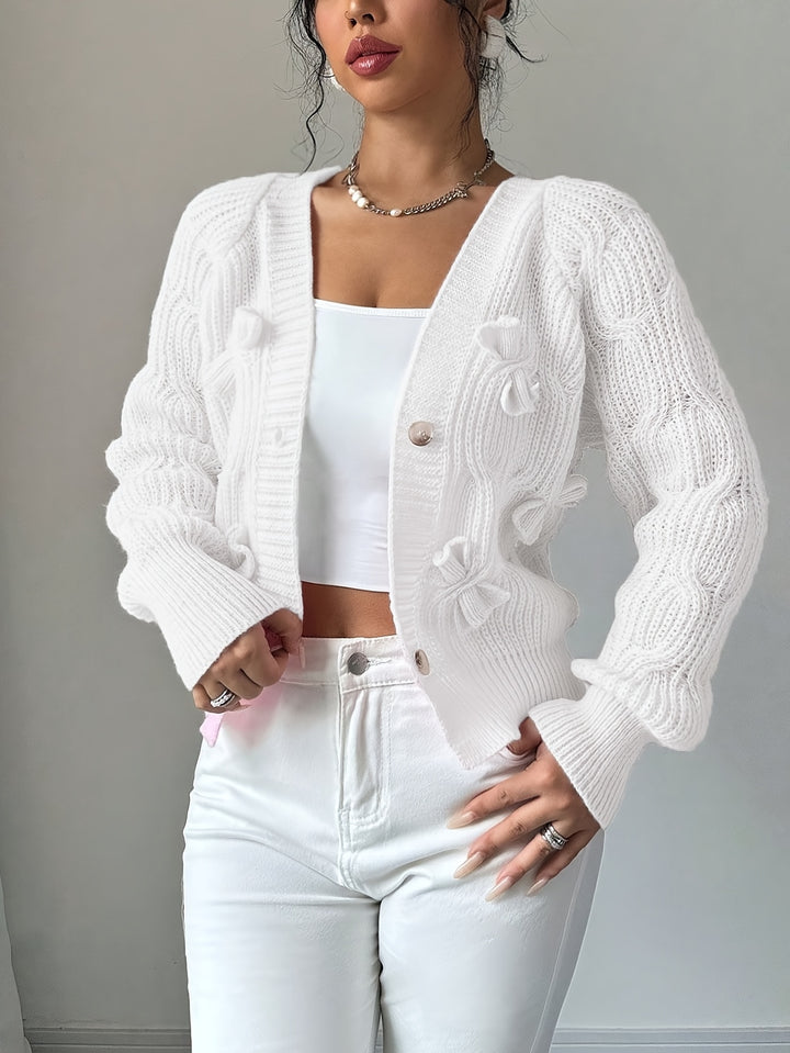 Primrose | Soft Bow-Detail Cardigan