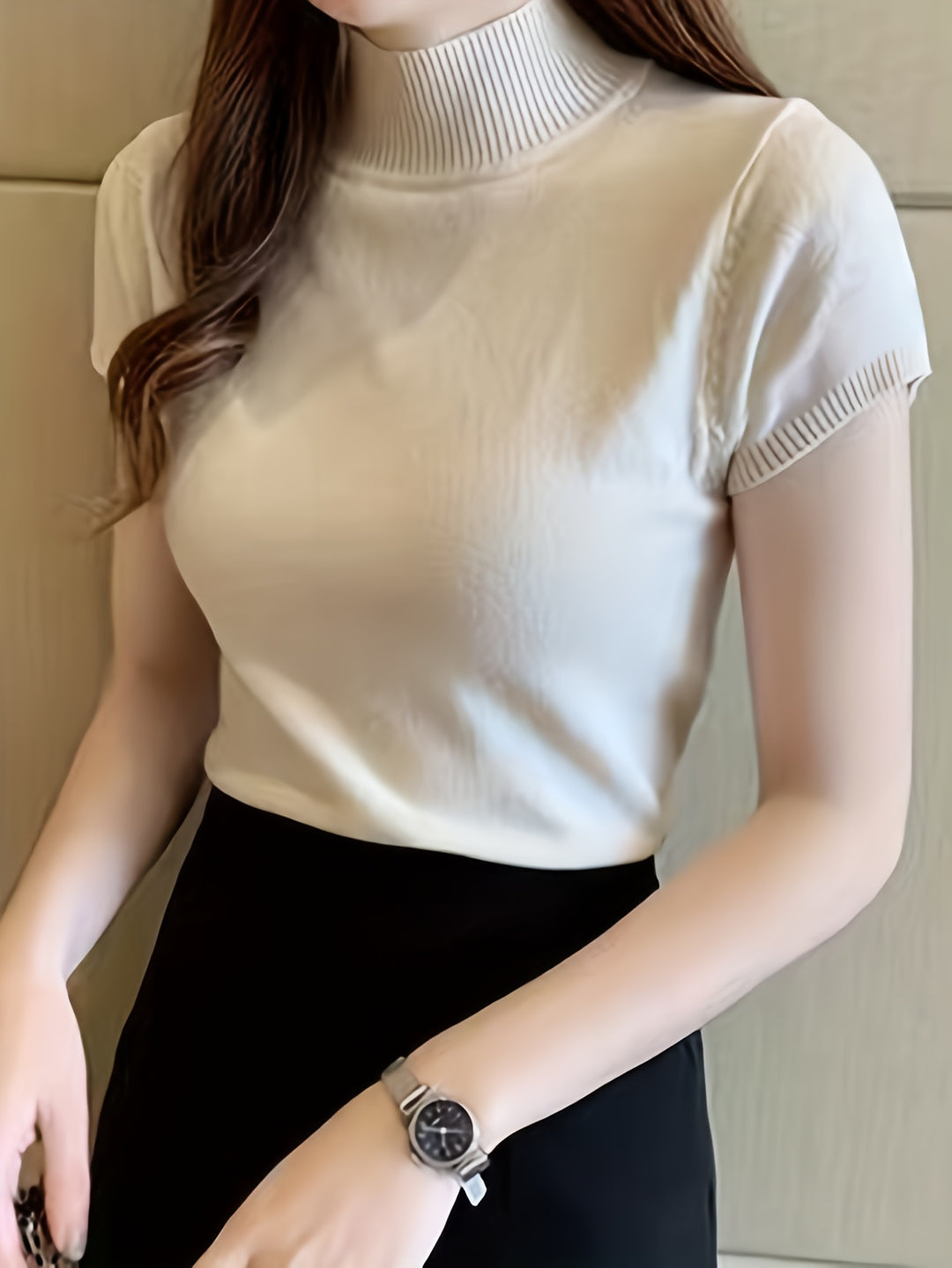 Camryn | Refined Half-Turtleneck Top