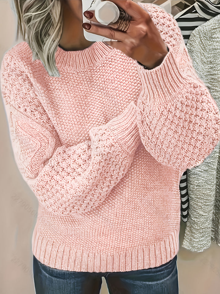 Estelle | Cosy Lantern-Sleeve Sweater