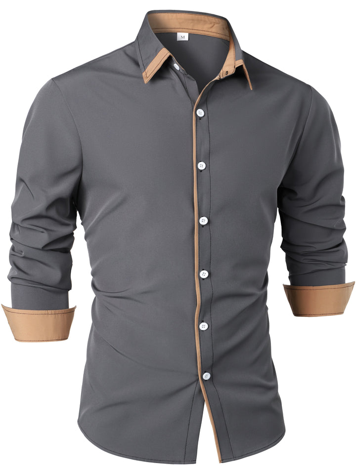 Brooks | Refined Contrast-Trim Shirt