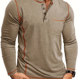 Kingsley | Classic Long-Sleeve Henley Shirt