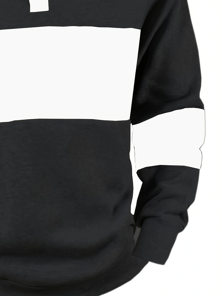 Nolan | Colour-Block Long Sleeve Polo Shirt