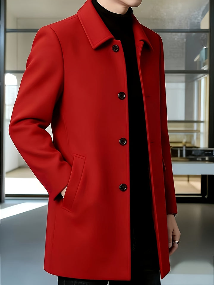 Cedric | Tailored Single-Breasted Overcoat