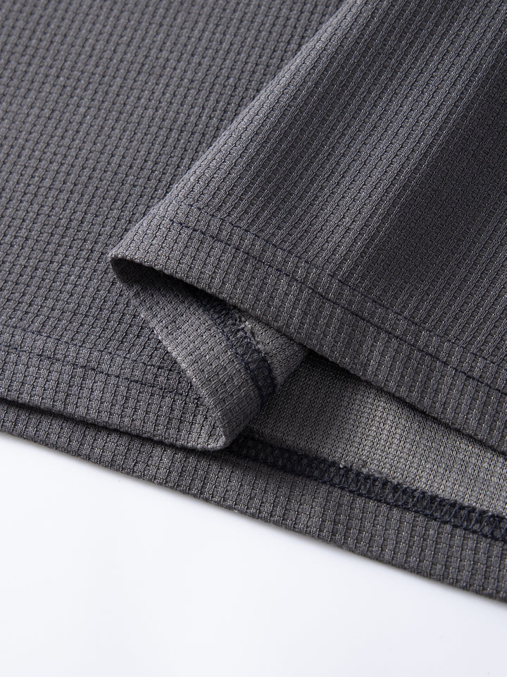 Frederick | Textured Waffle-Knit Long Sleeve Top