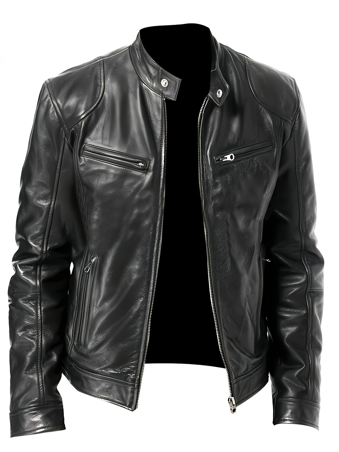 Blake | Classic Stand-Collar Moto Jacket