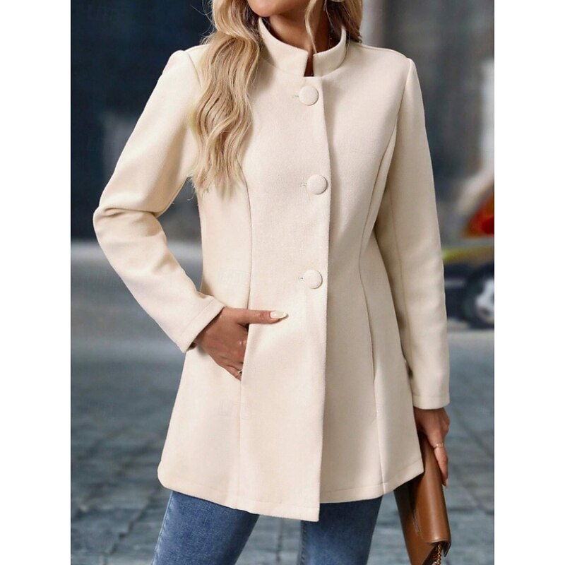 Ingrid | Elegant Stand-Collar Coat