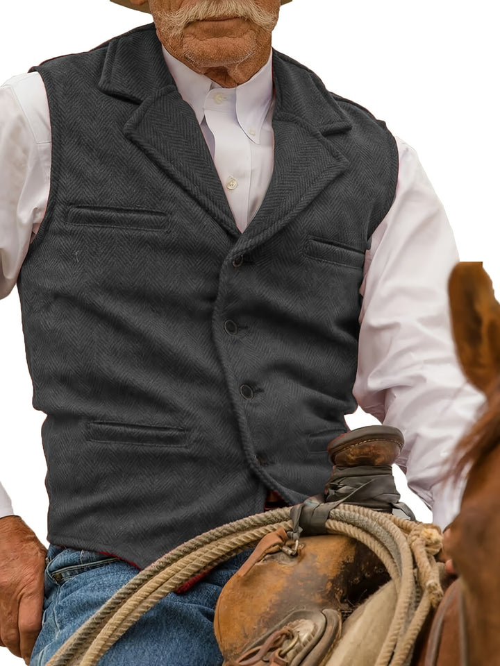 Rhodes | Heritage Herringbone Waistcoat