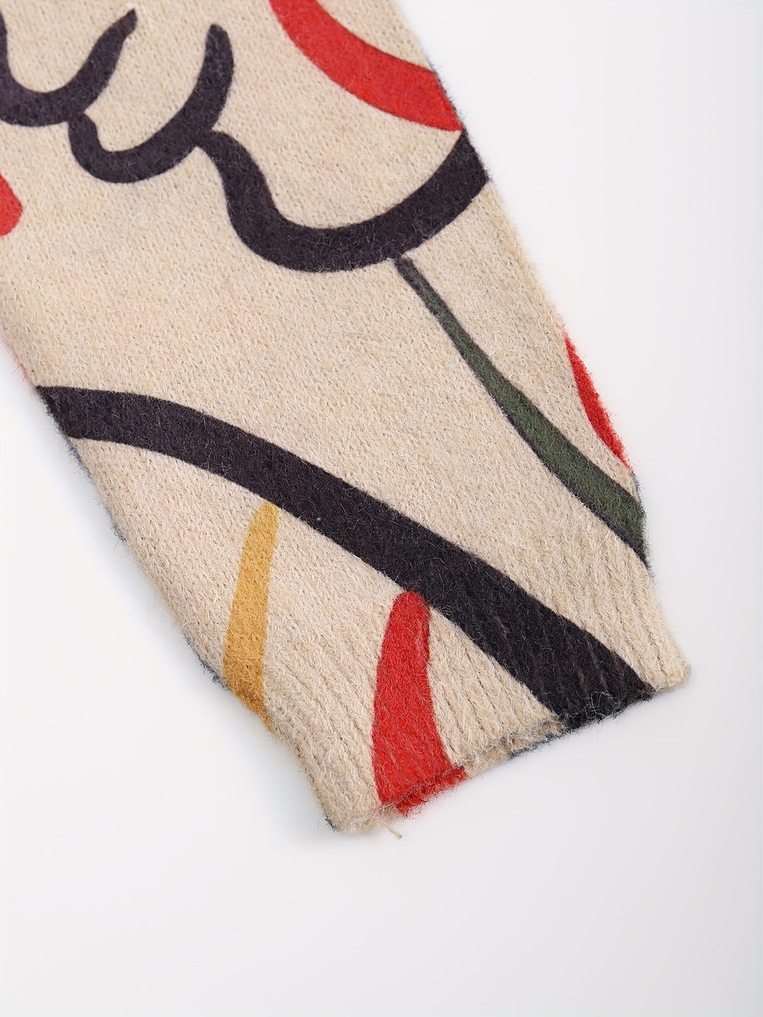 Oscar | Abstract Art Round-Neck Jumper
