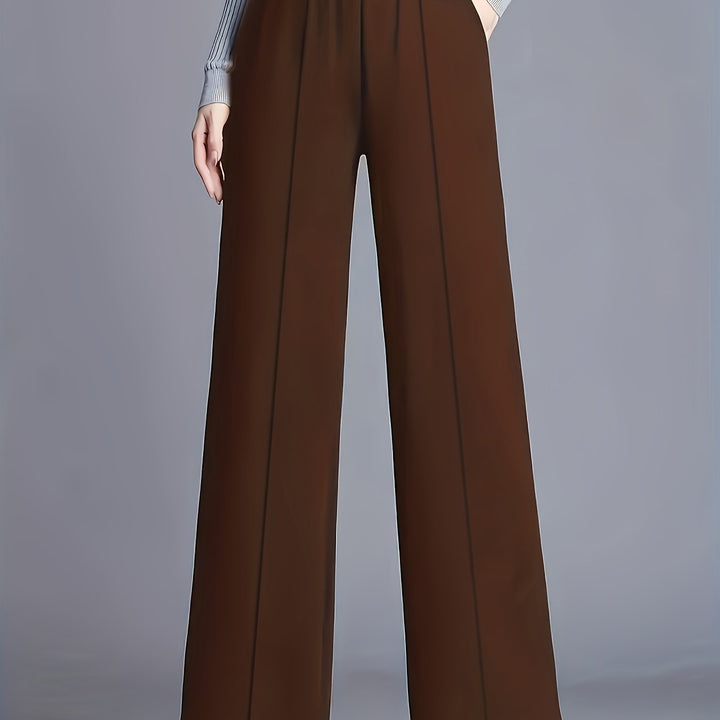 Marlene | High-Waisted Straight-Leg Trousers