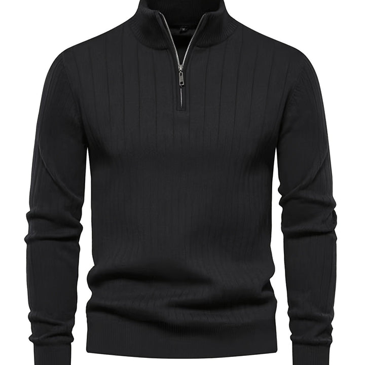 Camden | Ribbed Quarter-Zip Sweater